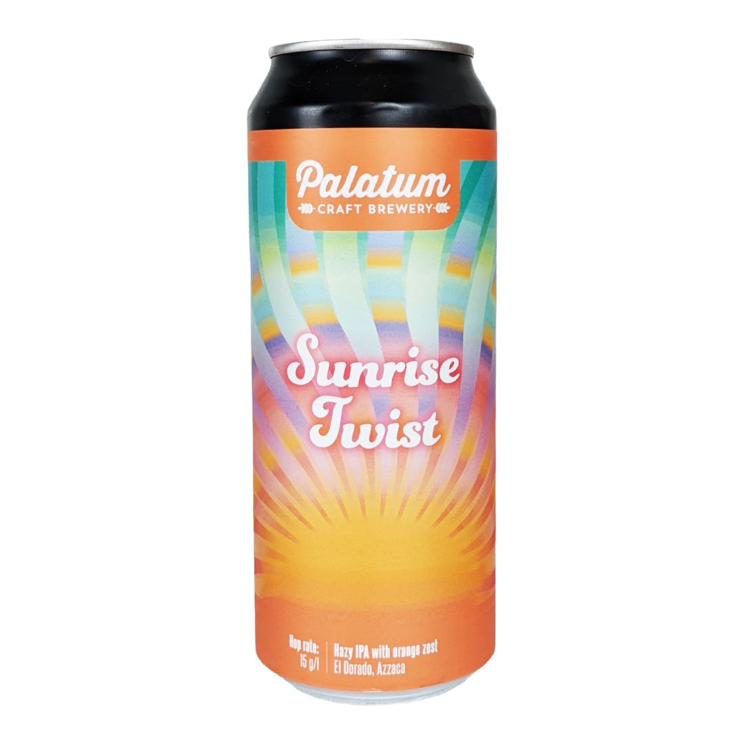 palatum sunrise twist hazy ipa with orange zest