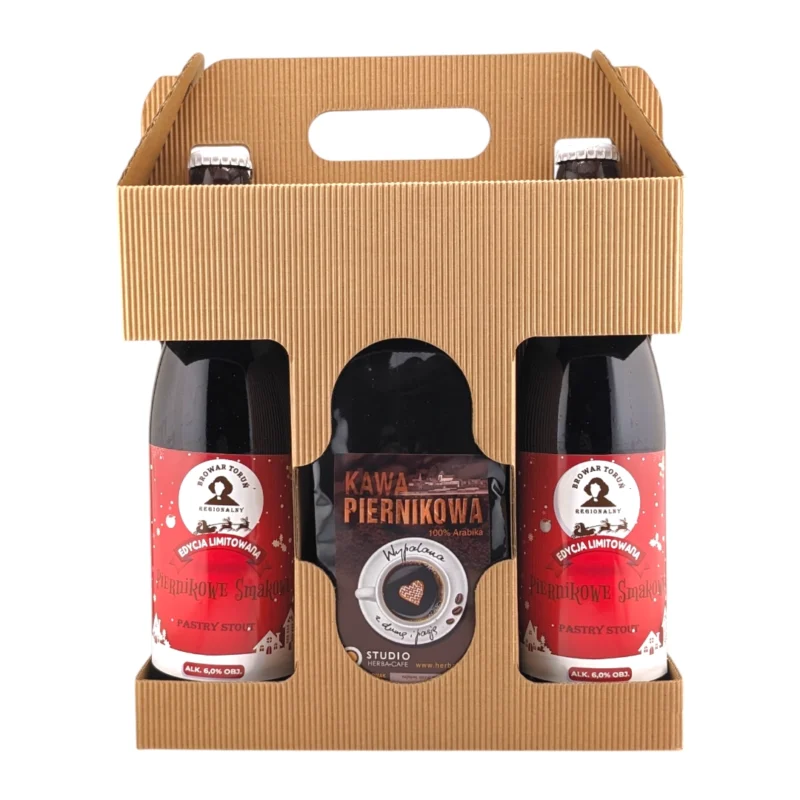 Piernikowy Zestaw Prezentowy 2x Piwo Piernikowe + Kawa Piernikowa