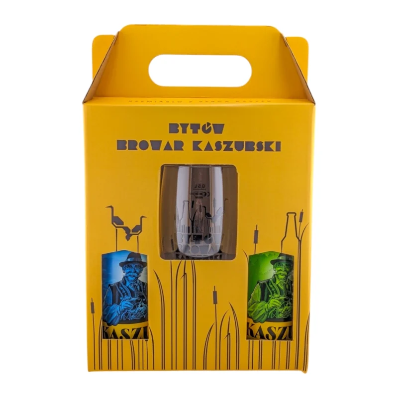 Zestaw Upominkowy Bytów: 2x500ml + Szklanka