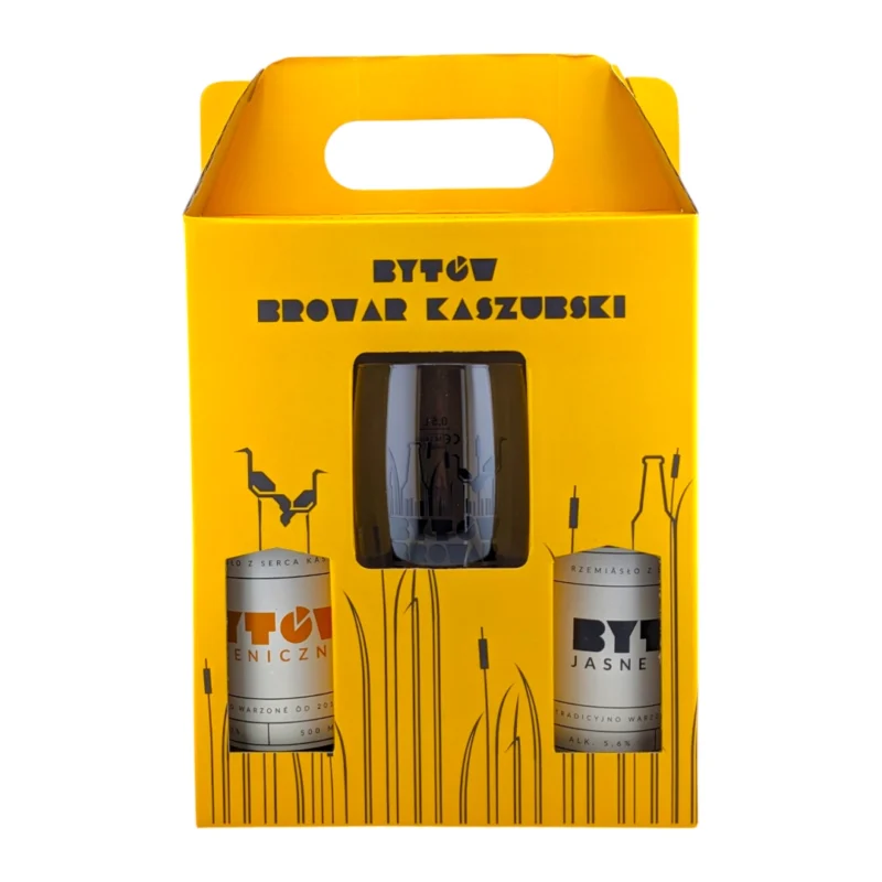 Zestaw Degustacyjny Browaru Bytów: 2x 500 ml + Szklanka