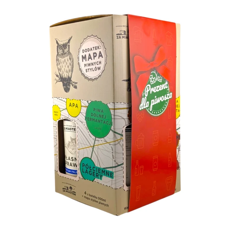 Zestaw Browaru Za Miastem 4x500ml + mapa