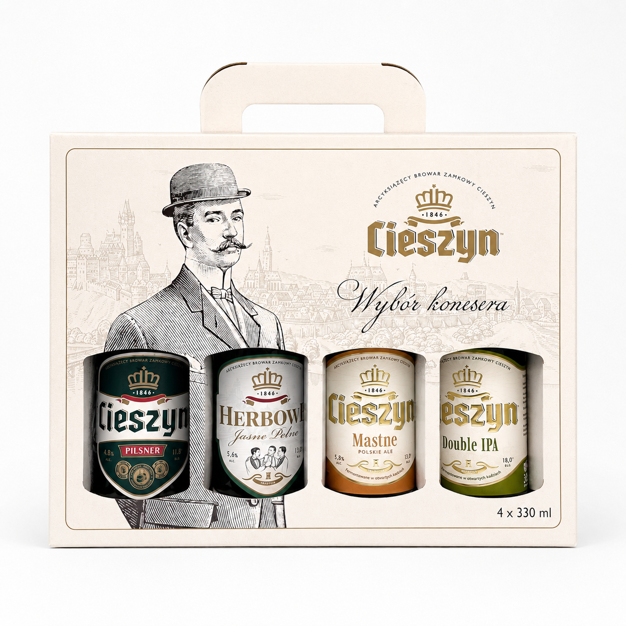 Zestaw Degustacyjny z Browaru Cieszyn (4x 330ml)
