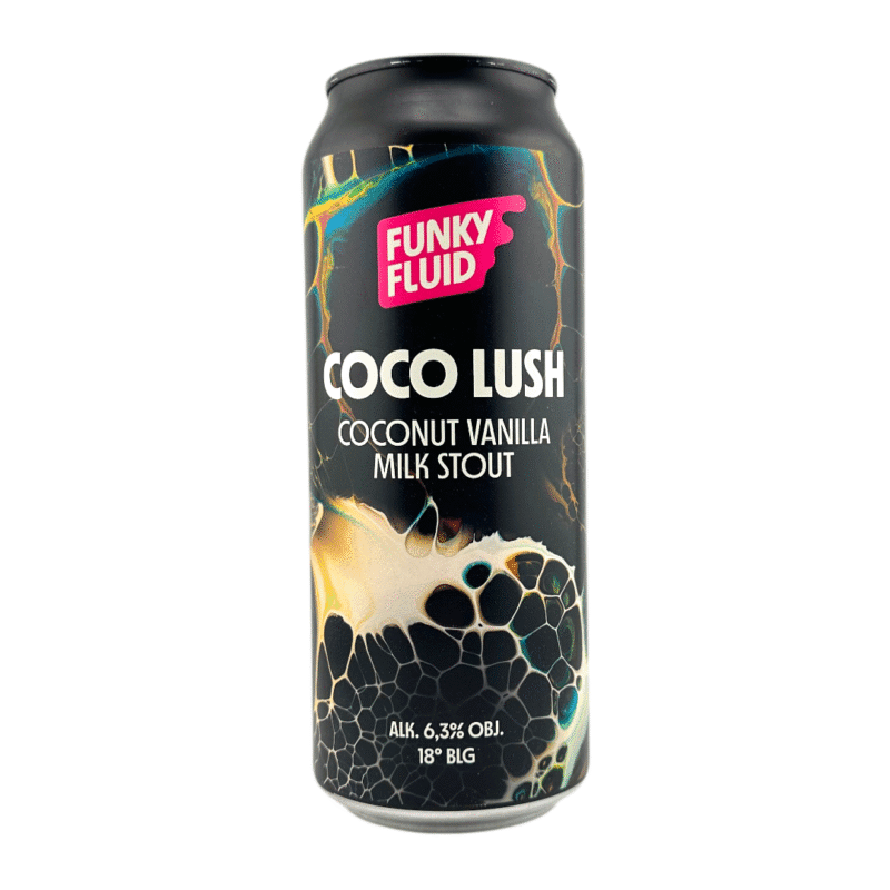 Funky Fluid - Coco Lush Coconut-Vanilla Milk Stout 500 ml Puszka z Kaucją