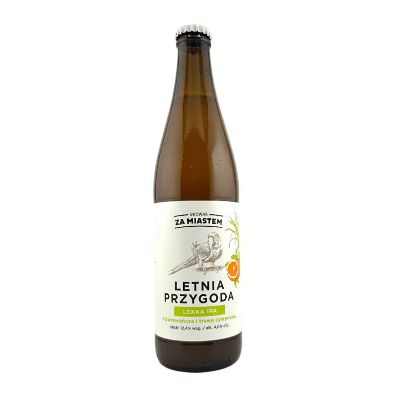 Za Miastem - Letnia Przygoda Lekka IPA z Pomarańczą i Trawą Cytrynową 500ml