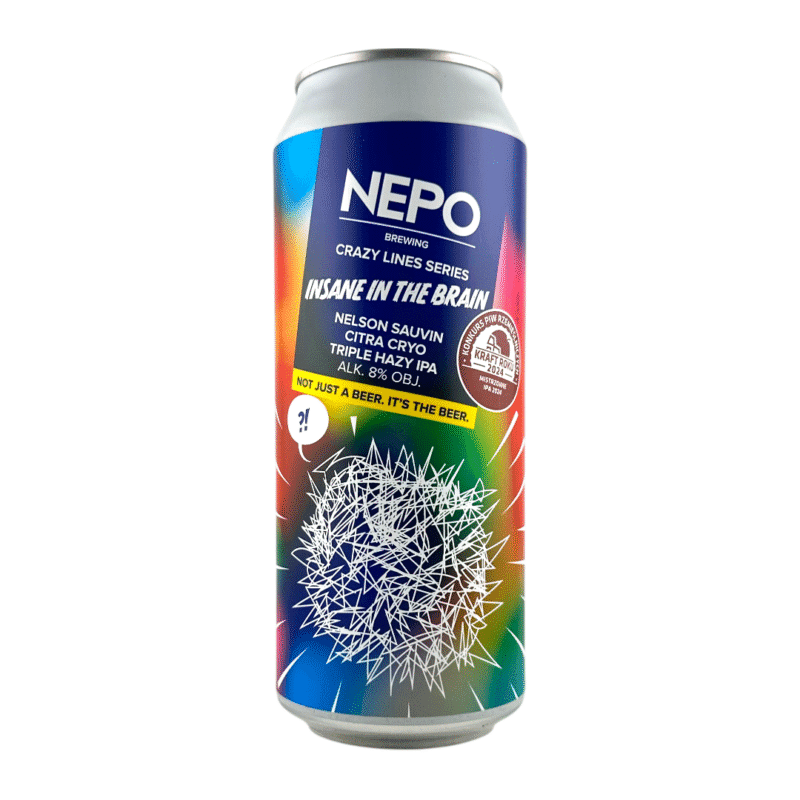 Nepomucen - Crazy Line Insane In The Brain Triple Hazy IPA 500ml