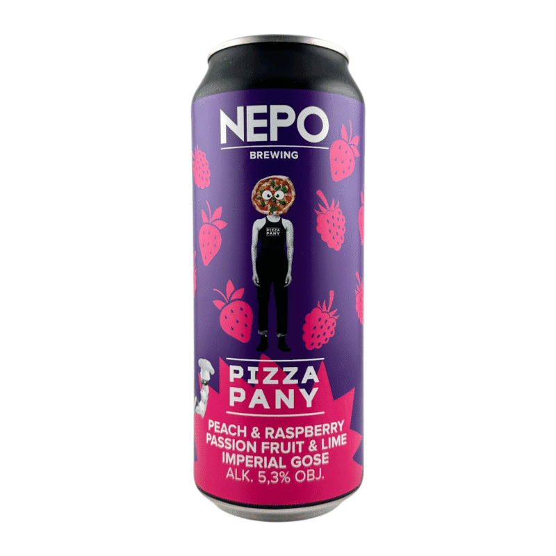Nepomucen - Pizza Pany Peach, Raspberry, Passion Fruit, Lime Imperial Gose 500ml