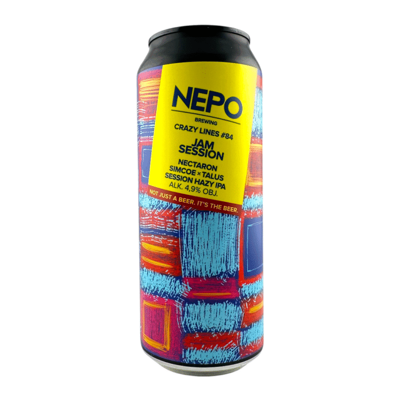 Nepomucen - Crazy Lines #84 Jam Session  Nectaron, Simcoe, Talus Session Hazy IPA 500ml