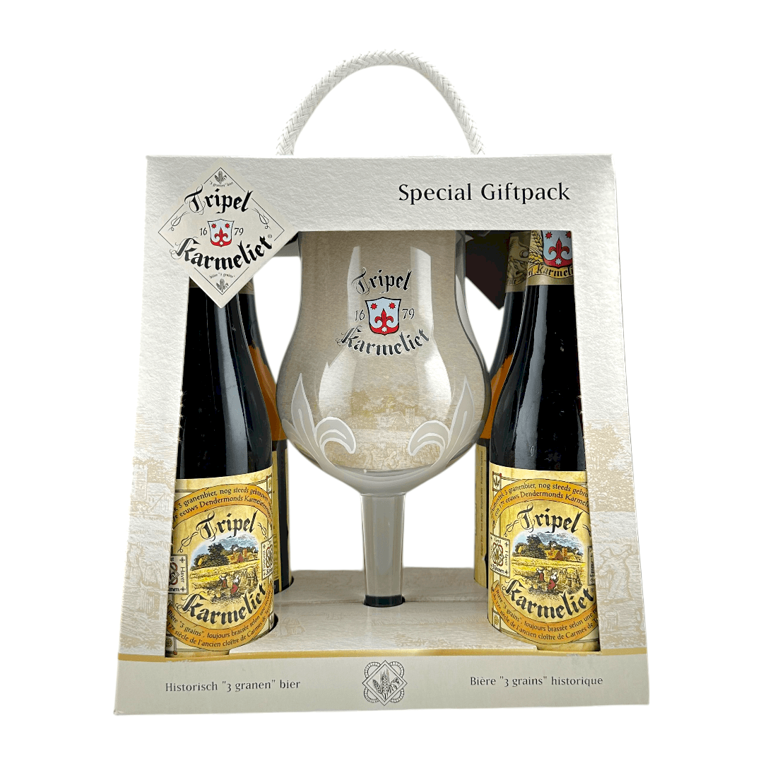 Bosteels Tripel Karmeliet – zestaw 4×0,33 l + szkło
