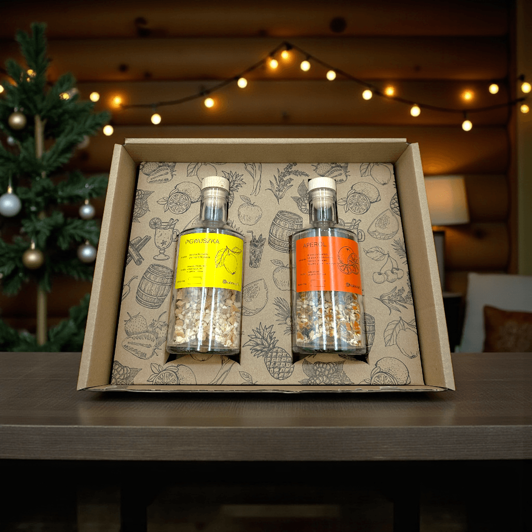 Zestaw do Robienia Domowych Nalewek – Pigwuszka & Aperol (2 Smaki)