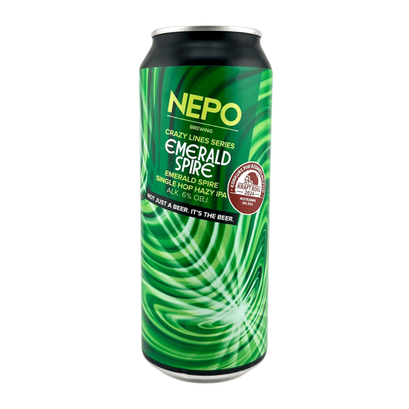Nepomucen - Crazy Lines Series Emerald Spire Single Hop Hazy IPA 500 ml