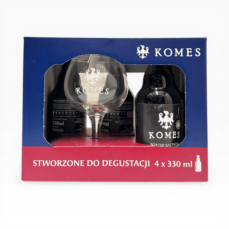 Komes – Zestaw Degustacyjny 4×330 ml +Pokal