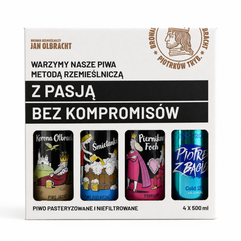 Zestaw Prezentowy Jan Olbracht - 4 piwa rzemieślnicze