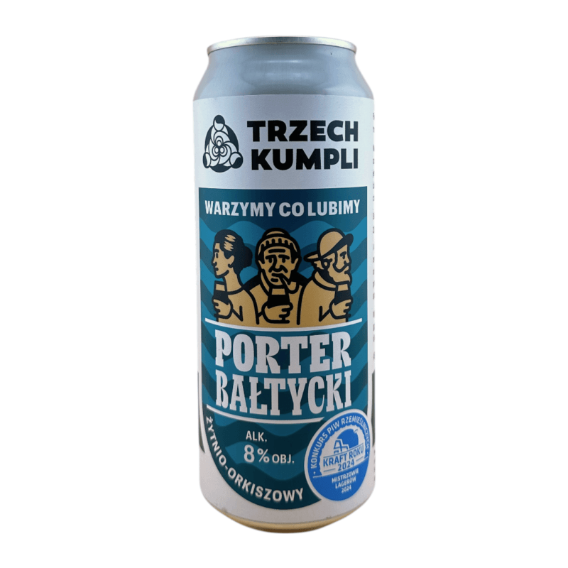 Trzech Kumpli - Porter Bałtycki Żytnio-Orkiszowy 500ml
