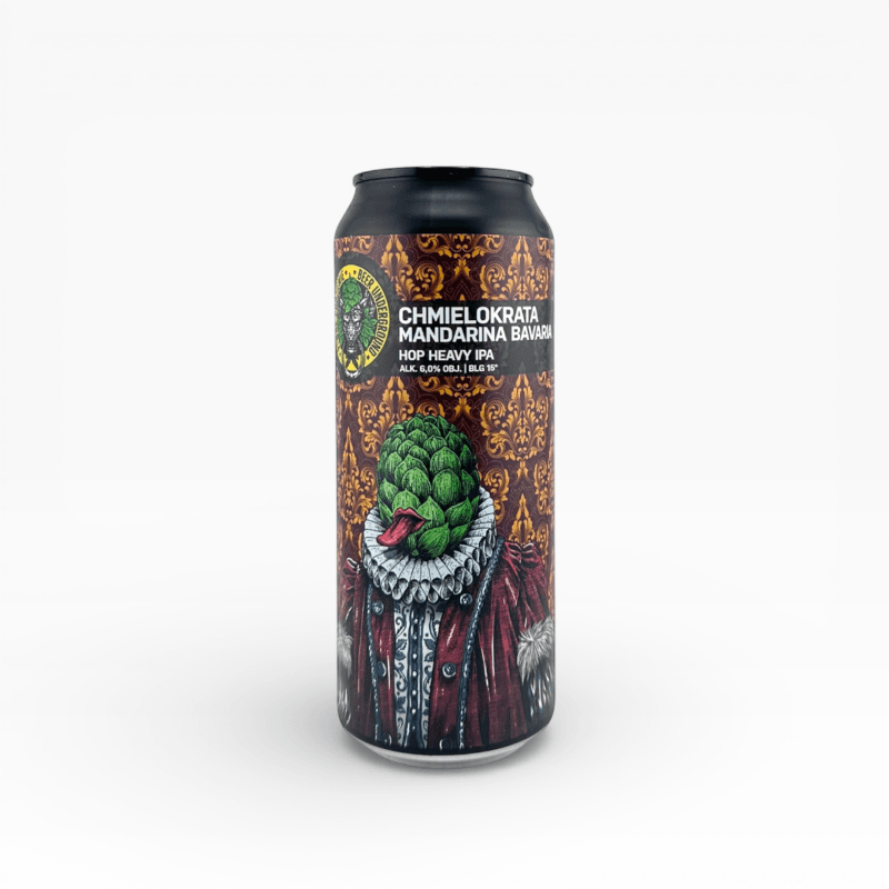 Piwne Podziemie - Chmielokrata Mandarina Bavaria Hop Heavy IPA 500ml Puszka z Kaucją