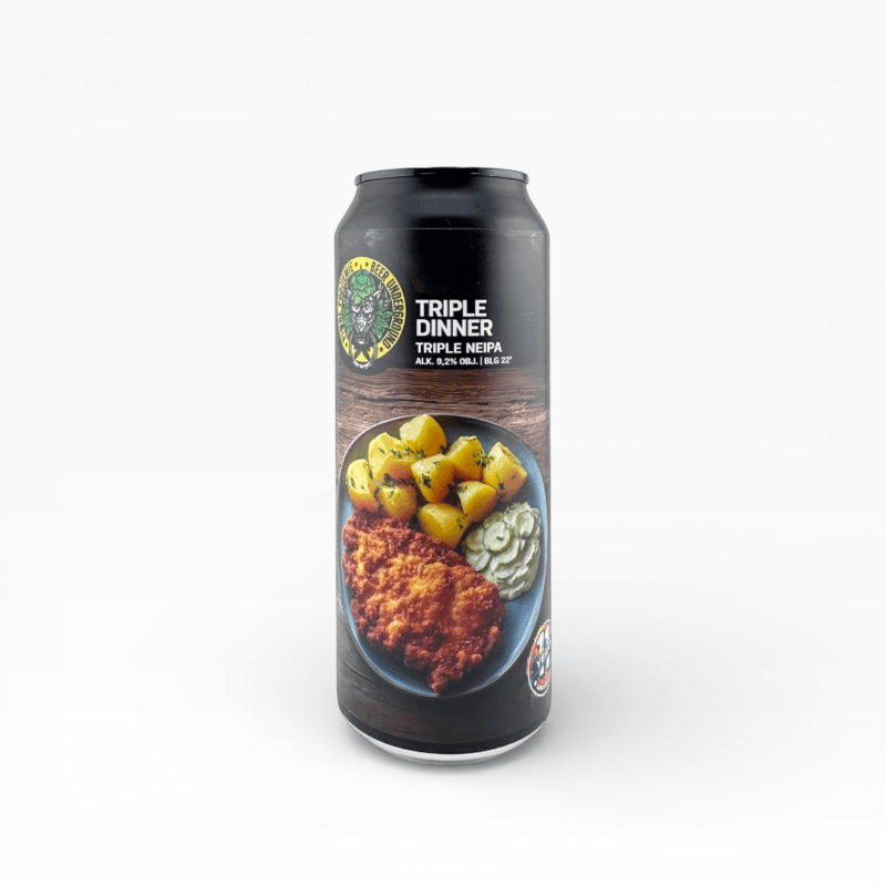 Piwne Podziemie - Triple Dinner Triple NEIPA 500ml Puszka z Kaucją