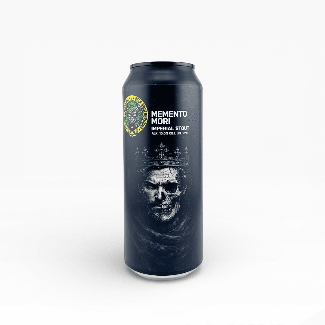 Piwne Podziemie - Memento Mori Imperial Stout 500ml Puszka z Kaucją