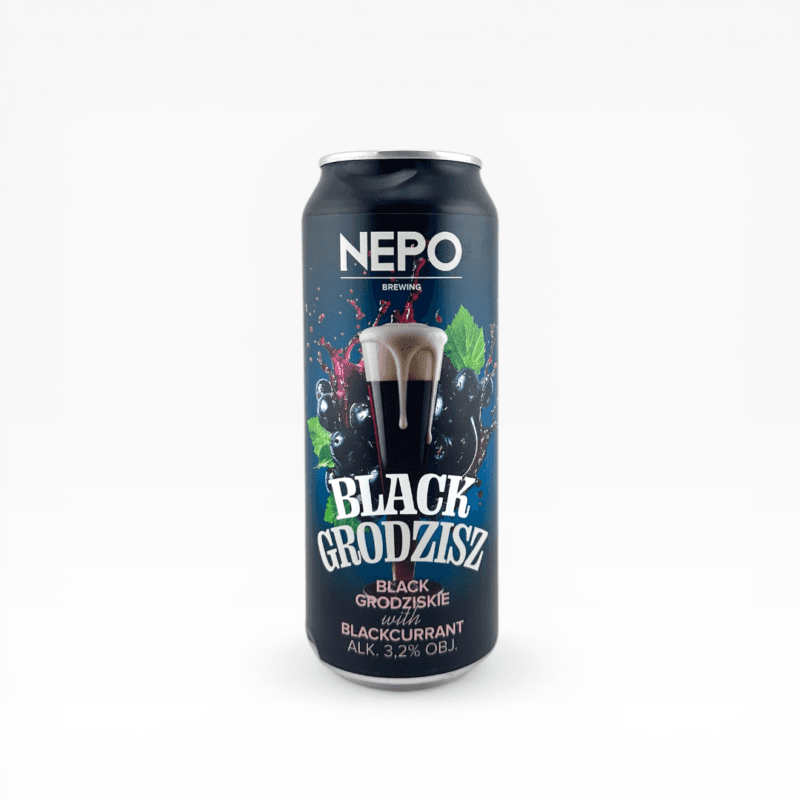 Nepomucen - Black Grodzisz Black Grodziskie With Blackcurrant 500ml Puszka z Kaucją