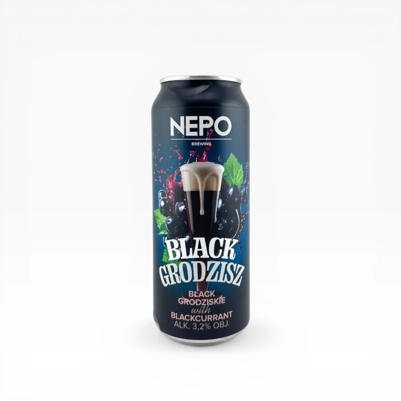 Nepomucen - Black Grodzisz Black Grodziskie With Blackcurrant 500ml Puszka z Kaucją