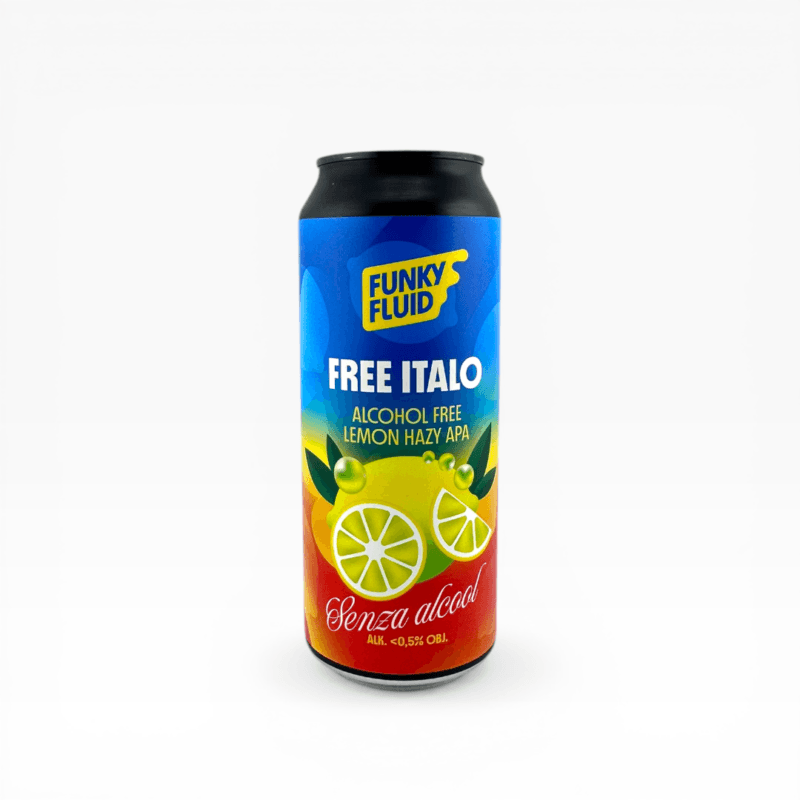 Funky Fluid - Free Italo Non-Alcoholic Lemon Hazy APA 500ml Puszka z Kaucją