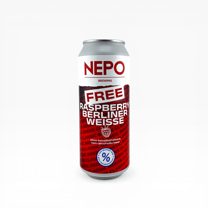 Nepomucen - Free Raspberry Non-Alcoholic Berliner Weisse 500ml Puszka z Kaucją