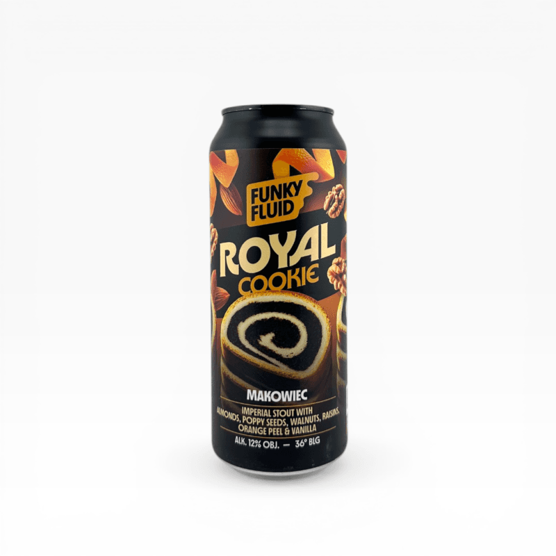 Funky Fluid - Royal Cookie Makowiec Imperial Stout 500ml Puszka z Kaucją