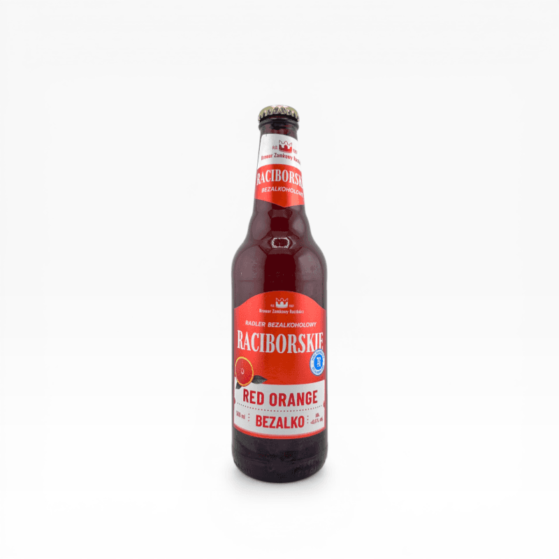 Raciborskie - Radler Bezalkoholowe Red Orange 500ml Butelka Zwrotna