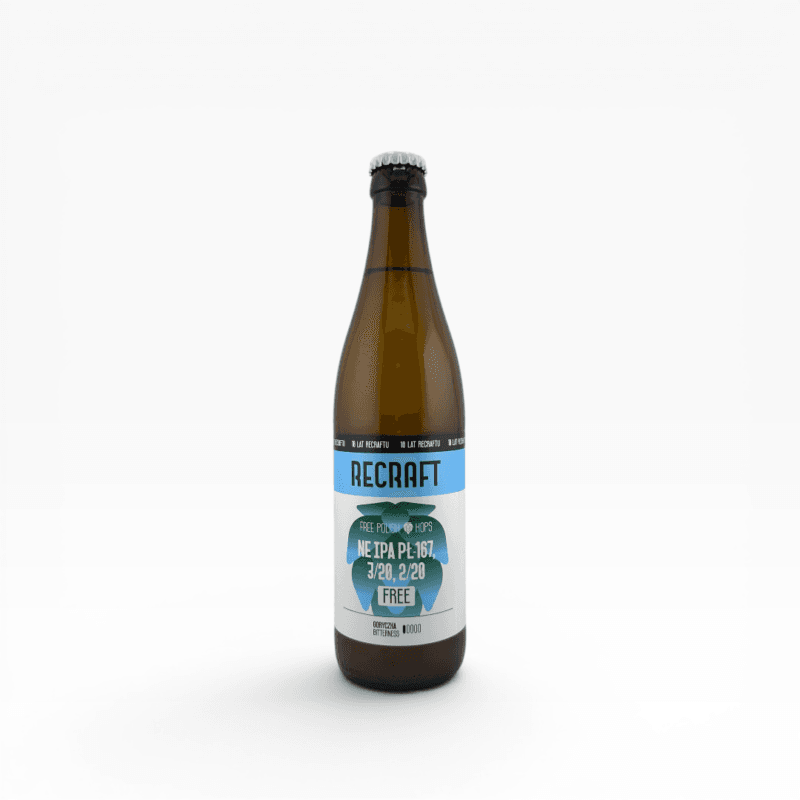 Recraft - Bezalkoholowe Free Polish Hops NEIPA PŁ-167,3/20,2/20 500ml