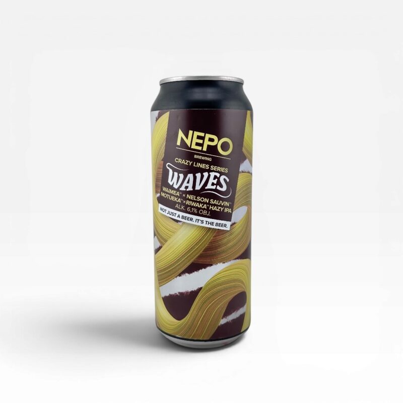 Nepomucen - Crazy Lines Series Waves Hazy IPA 500ml Puszka z Kaucją