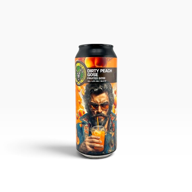 Piwne Podziemie - Dirty Peach Gose Fruited Gose 500ml Puszka z Kaucją