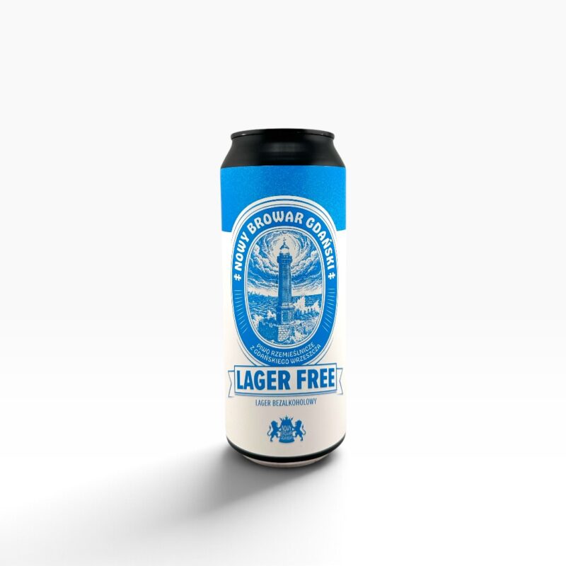 Nowy Browar Gdański - Lager Free Bezalkoholowy Lager 500ml Puszka Bezzwrotna