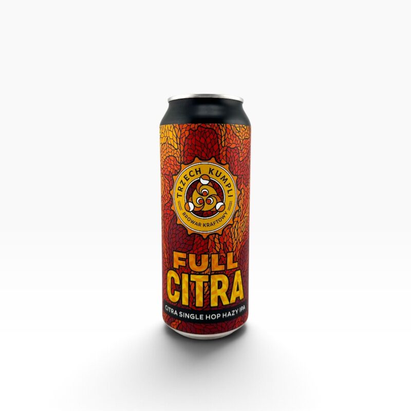 Trzech Kumpli - Full Citra Citra Single Hop Hazy IPA 500ml Puszka Bezzwrotna