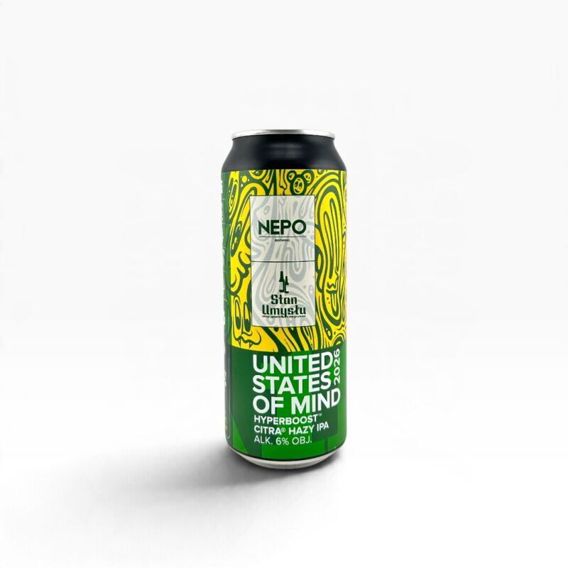 Nepomucen - United States of Mind 2026 HyperBoost Citra Hazy IPA 500ml Puszka z Kaucją